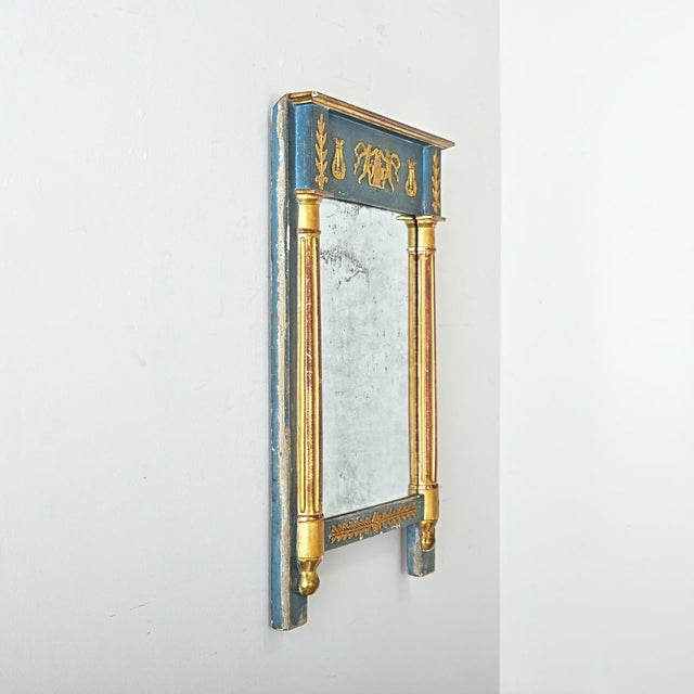 French 19th Century Petite Neoclassical Trumeau For Sale In Baton Rouge - Image 6 of 9