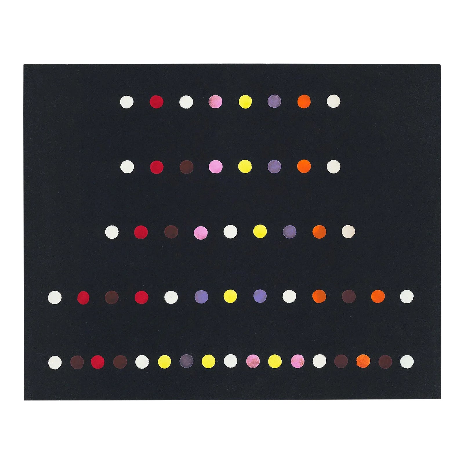 Reproduction Chromatic Color Dots in Red, Pink, Purple, & Yellow ...
