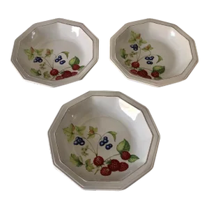 Vintage Mancioli Antica Medici Porcellana Italia Furiò Bowls S/3