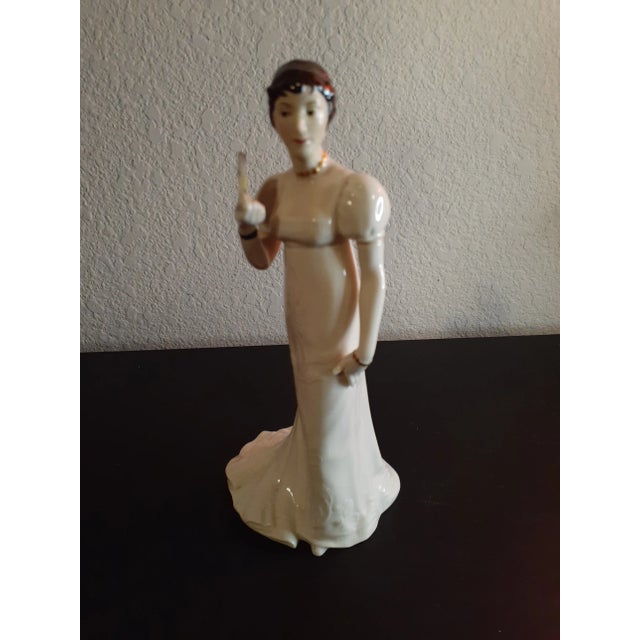 1980s Franklin Mint Porcelain Handpainted Figurine, "Charlotte the Quadrille" For Sale In Dallas - Image 6 of 6
