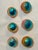 7 Vintage West German Glass Ombre Christmas Tree Ornaments MCM For Sale In Philadelphia - Image 6 of 12