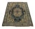 1910s Antique Kuba Rug in Blue and Beige With Geometric Medallion - Rug & Kilim For Sale - Image 5 of 8