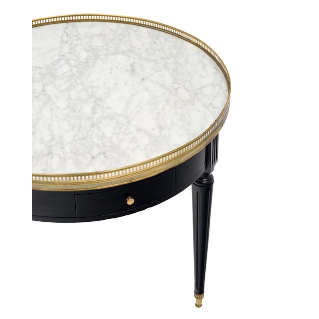 Louis XVI Style, French Antique Bouillotte Side Table For Sale - Image 4 of 9