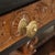 Console with Mirror in Walnut and Green Serpentine Marble For Sale - Image 5 of 12