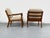Beige Senator Lounge Chairs in Teak and Wool by Ole Wanscher for Cado, 1960s, Set of 2 For Sale - Image 8 of 18