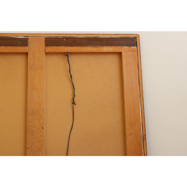 Op Art "Fire and Ice" Painting by J. Brown For Sale - Image 9 of 9