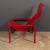 Matteo Grassi 20th Century Italian Red Leather Chair by Toussaint & Angeloni for Matteo Grassi, 1970 For Sale - Image 4 of 18