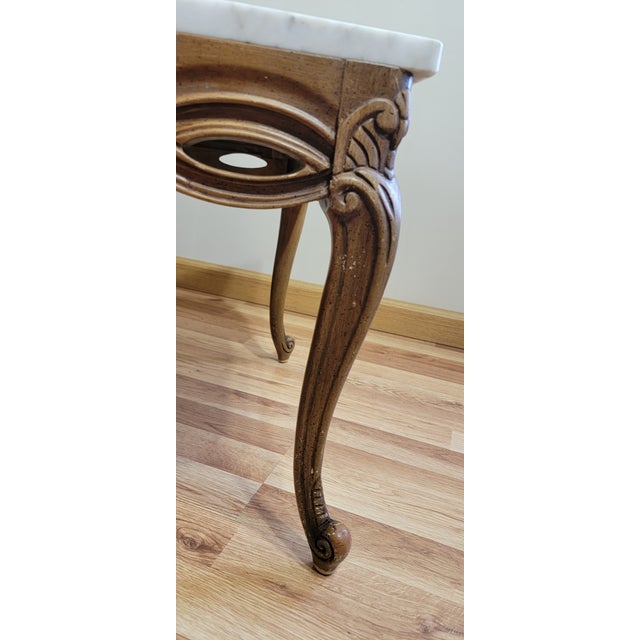 Mid 20th Century MCM Solid Marble Top Coffee and End Table Set For Sale - Image 16 of 18