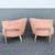 French Vintage French-Style Tufted Pink Barrel Accent Chairs - A Pair For Sale - Image 3 of 11