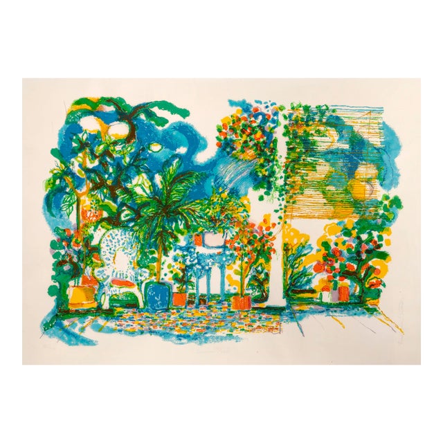 Ronald Julius Christensen, Summer Porch, Lithograph For Sale
