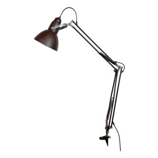 Vintage Brown Architect Table Lamp from Napako, 1950s For Sale