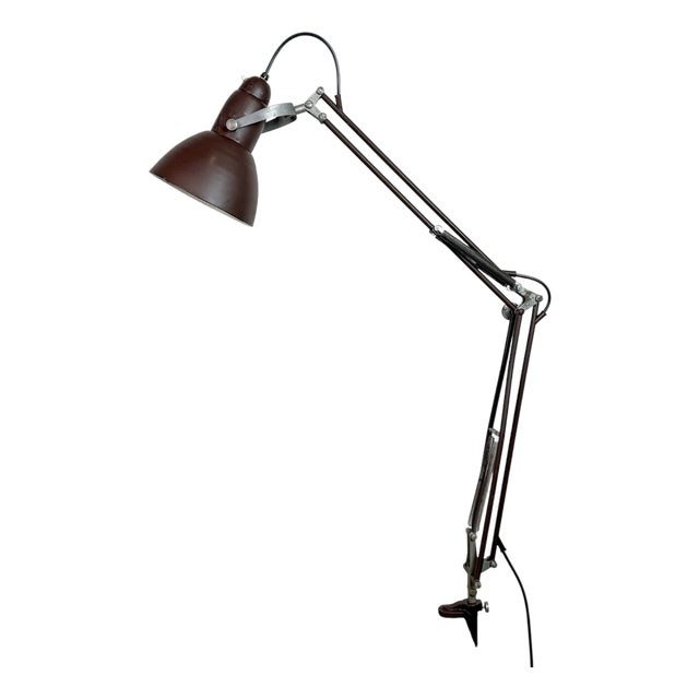 Vintage Brown Architect Table Lamp from Napako, 1950s For Sale