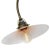 Mid-Century Modern Vintage Brass & White Opaline Glass Wall Light For Sale - Image 3 of 13