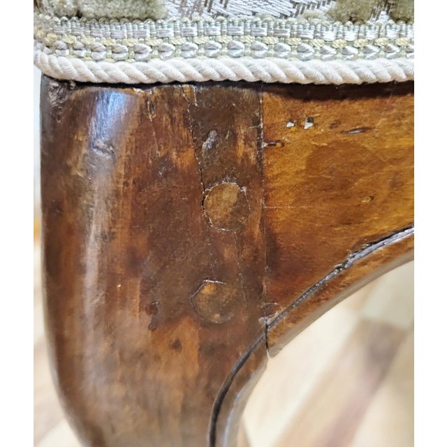 Rare Antique Dutch Belgium 18th C Provincial Carved Walnut Settee Sofa Loveseat For Sale - Image 16 of 16