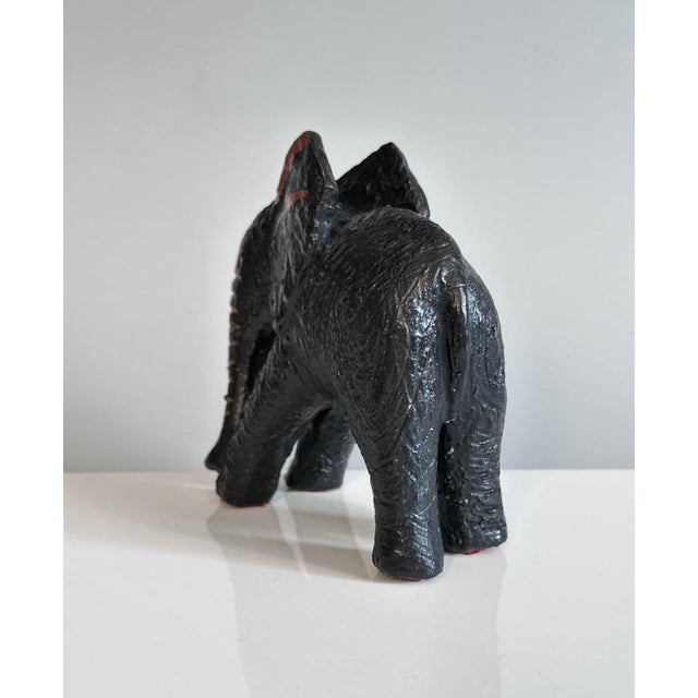 1920s Antique Elephant Figurine in Clay, Germany, 1920s For Sale - Image 5 of 17