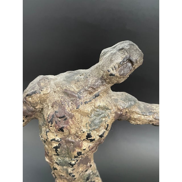 Silver Brutalist Framed Figure Sculpture by Austin Productions For Sale - Image 8 of 12