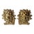 Vintage Bookends Feature a Classic Golden-Brass Finish With a Deeply Detailed Mythological Male Face and Flowing Mane. For Sale