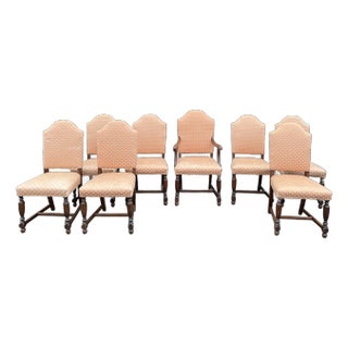 Early 20th Century English Antique Dining Chairs - Set of 8 For Sale