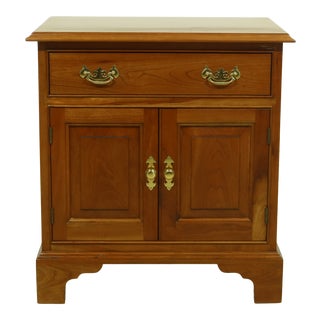 Stickley Cherry 2 Door 1 Drawer Nightstand Cabinet For Sale
