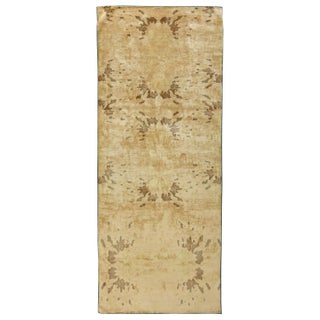 Contemporary Abstract Silk Runner by Doris Leslie Blau For Sale