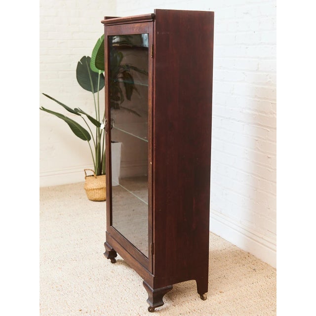 Arts & Crafts Antique Mission Oak Arts & Crafts Bar Cabinet For Sale - Image 3 of 9