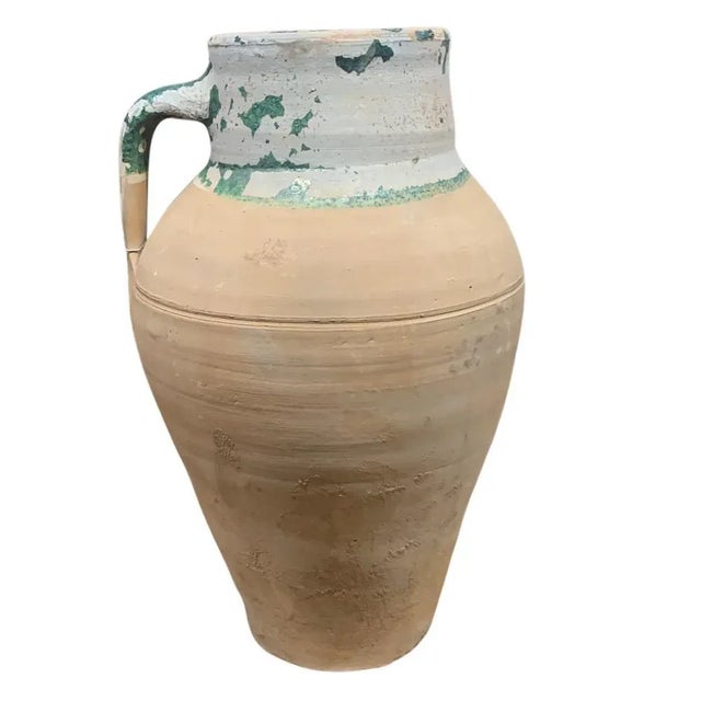 French Provincial Vintage Turkish Terracotta Oil Jar For Sale - Image 3 of 6