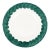Lisbon Green Brushstroke Round Platter For Sale