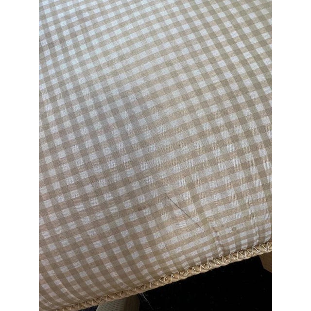 Pair of Billy Baldwin Style Silk Pillow Top Ottomans or Stools For Sale - Image 12 of 13