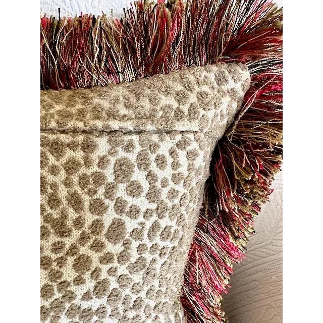 Textile Jewel-Toned Decorative Lumbar Pillow For Sale - Image 7 of 7