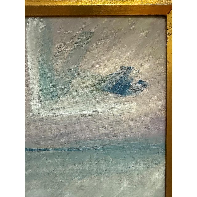 Wood 1963 Oil Painting on Board of a Pair of Boots Signed Unger For Sale - Image 7 of 9