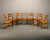 Mid-Century Modern Razorblade Style Dining Chairs in Oak and Leather by Henning Kjærnulf, Denmark, 1960s, Set of 7 For Sale - Image 3 of 18