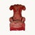 Large Armchairs in Red Silk with High Curved Backs and Scrolled Armrests, France, Early 20th Century, Set of 2 For Sale - Image 6 of 11