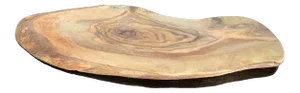 1970s Rustic Wooden Charcuterie Board With Live Edges