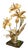 Golden Flower Table Lamp, 1960s For Sale