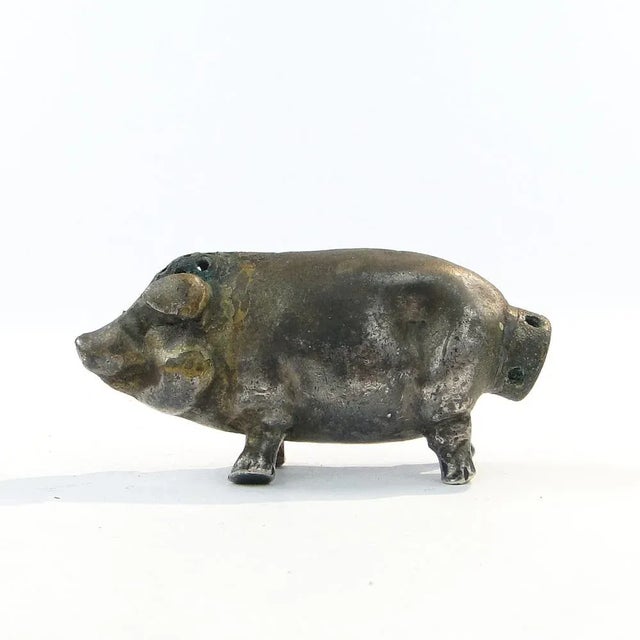 Art Nouveau French Figurative Salt Holder, 1890s For Sale - Image 12 of 13