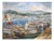 Jacques Grad, The fishing port, 1970, Oil on Canvas For Sale