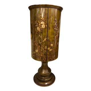 Circular Chinoiserie Bar Cabinet, 1920s For Sale