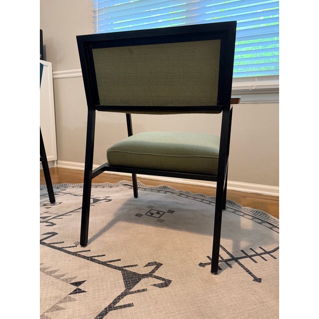 1960s Pair of Steelcase Mid-Century Modern Lounge Armchairs in Original Upholstery For Sale - Image 5 of 11