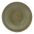 Chinese Longquan Ming Style Celadon Olive Green Fluted Shallow Bowl Dish For Sale