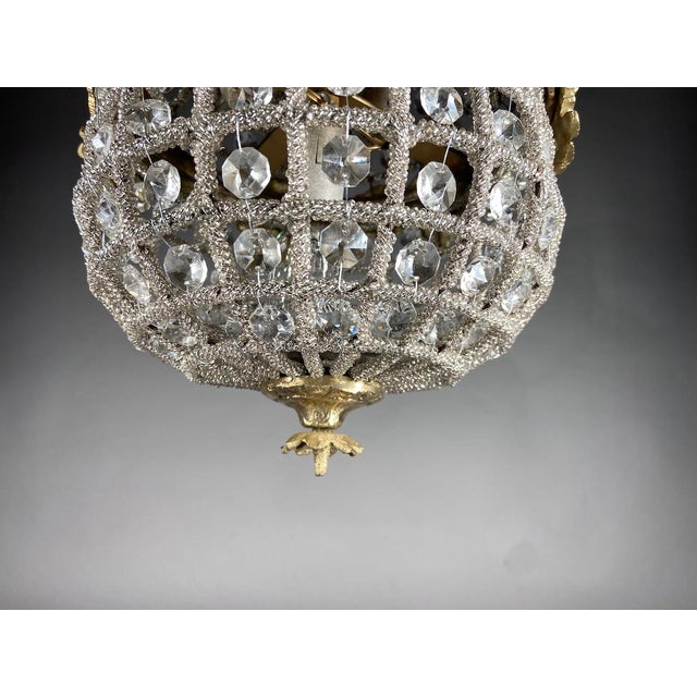 1980s French Louis XVI Gold Bronze Chandelier For Sale - Image 14 of 18
