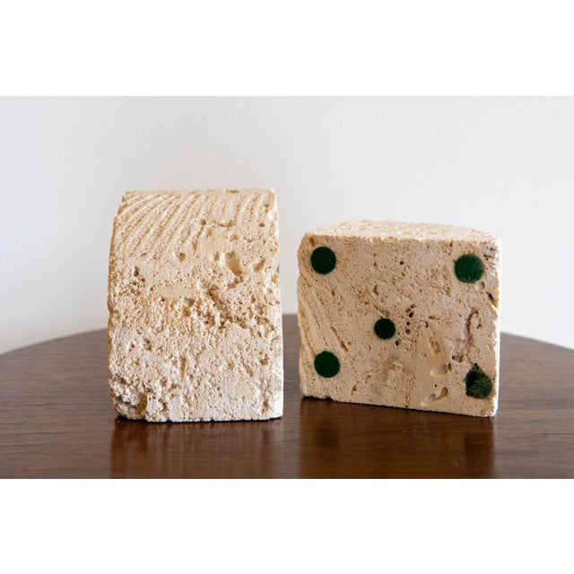 Fossilized Coral Limestone Bookends (Set) For Sale - Image 4 of 10
