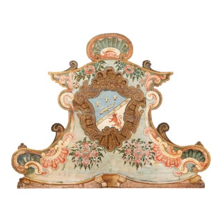 Late 19th Century Hand Painted Italian Architectural Accent For Sale