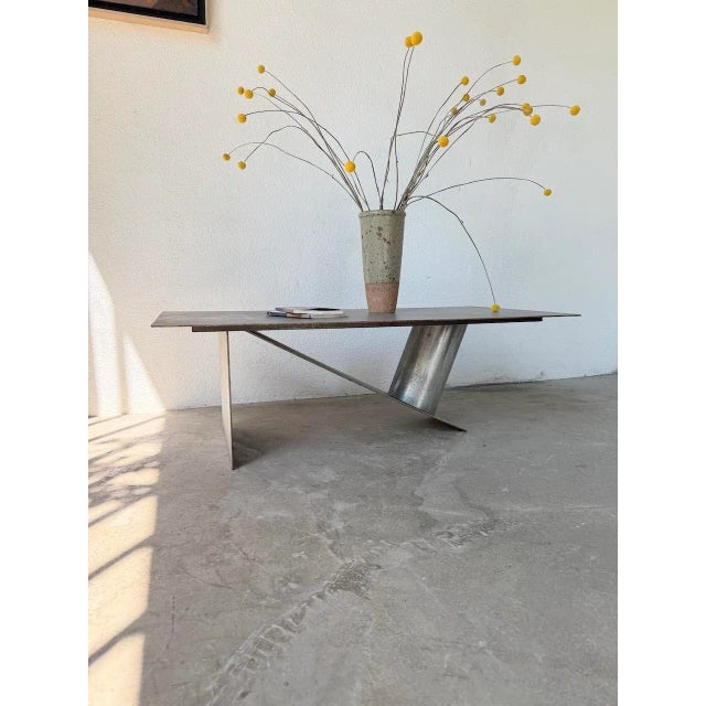 Handcrafted Metal Coffee Table, 1970s For Sale - Image 11 of 18
