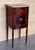 Art Nouveau Mahogany Nightstands with Marble Top, 1900s, Set of 2 For Sale - Image 3 of 11