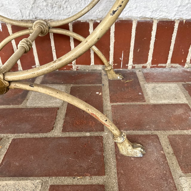 Hollywood Regency 1970s Jansen Style Empire Swan Curule Vanity Stool For Sale - Image 3 of 12