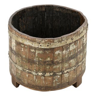 Rustic Solid Wood Barrel For Sale