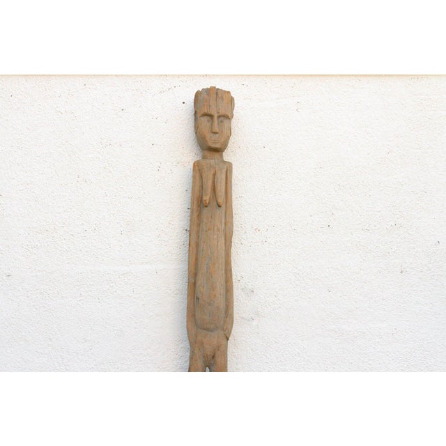 Tribal Antique Sun-Bleached Tribal Wurkun Slender Figure For Sale - Image 3 of 9