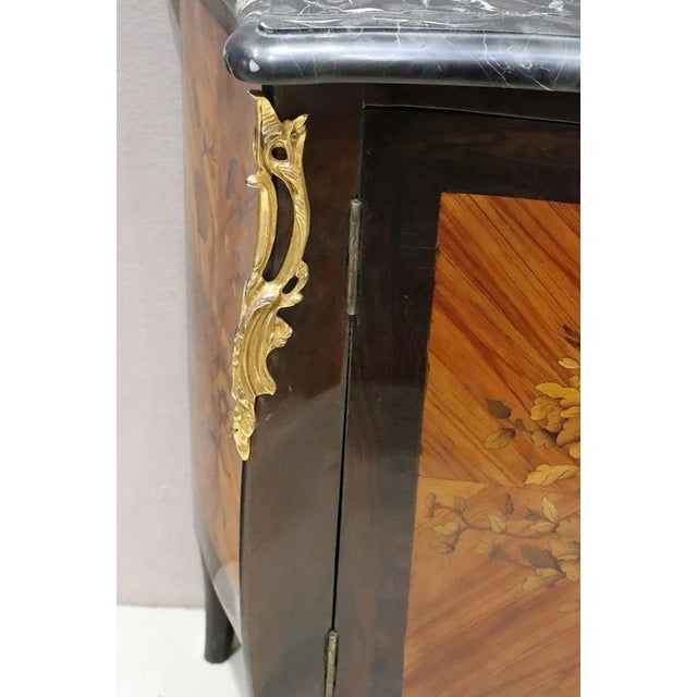 Superb Pair of Signed 18th C. Jacques Dubois Marble Top Commode For Sale - Image 10 of 16