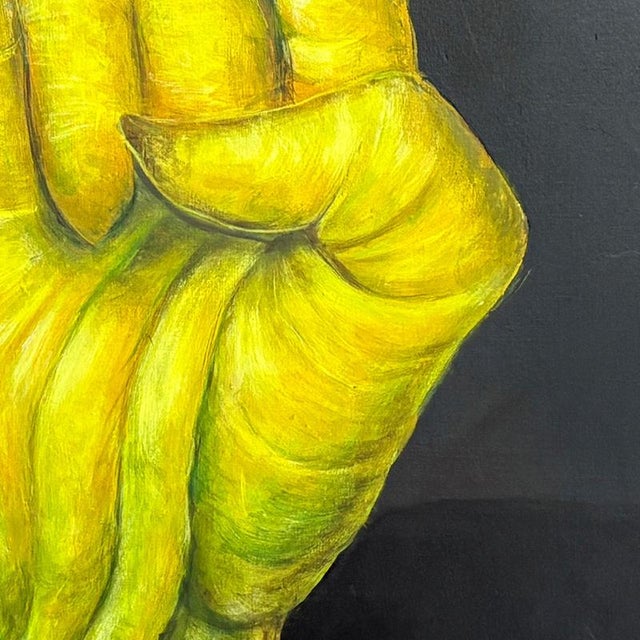 Early 21st Century Natasha Lelenco, Rock and Roll Gesture with Organic Hand Vegetal Form, 2026, Acrylic on Panel For Sale - Image 5 of 10