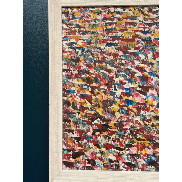 R. Avind, Abstract Composition, 1960s, Oil on Panel For Sale - Image 13 of 17